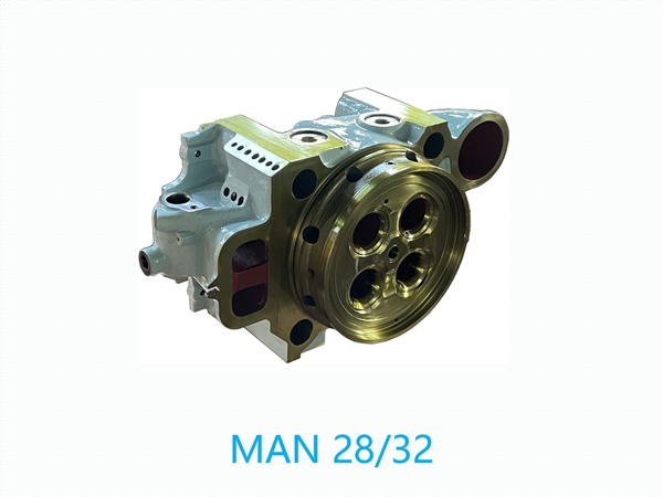Cylinder head MAN 28/32 diesel engine